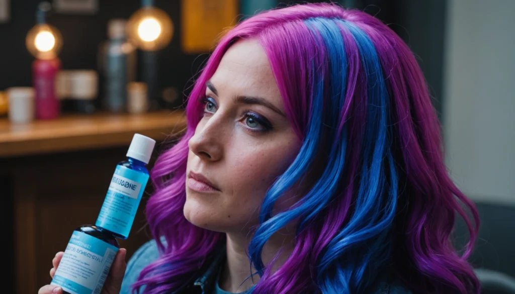 effet bétadine sur cheveux colorés