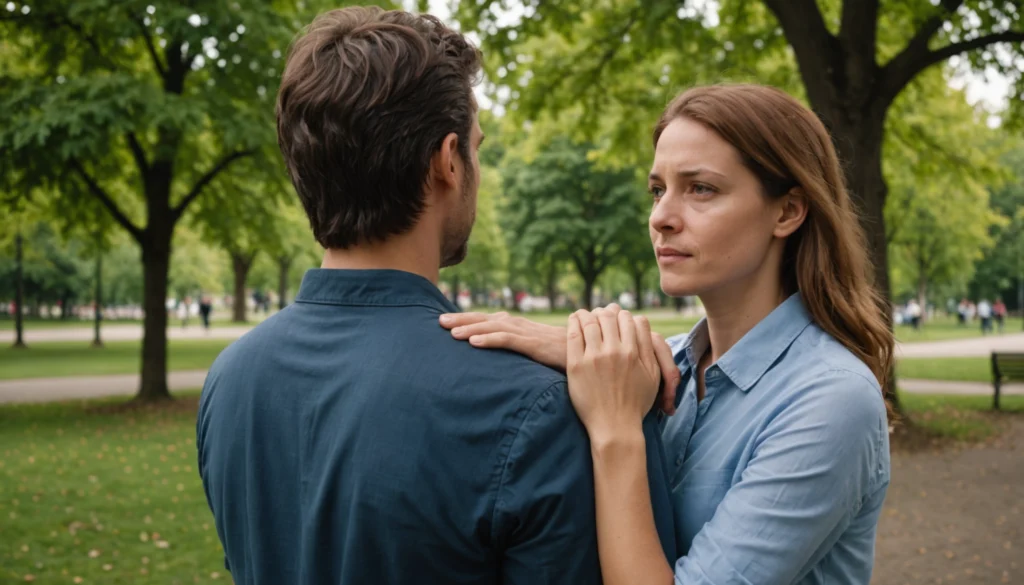 toucher l'épaule d'une femme signification