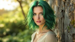 couleur cheveux yeux verts