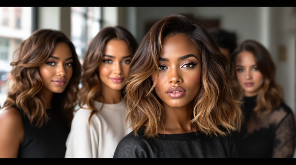 coupe de cheveux mi long dégradé