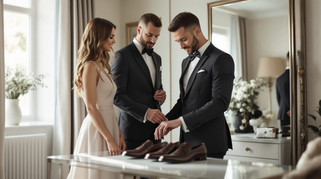 quelle chaussure avec une combinaison pour un mariage