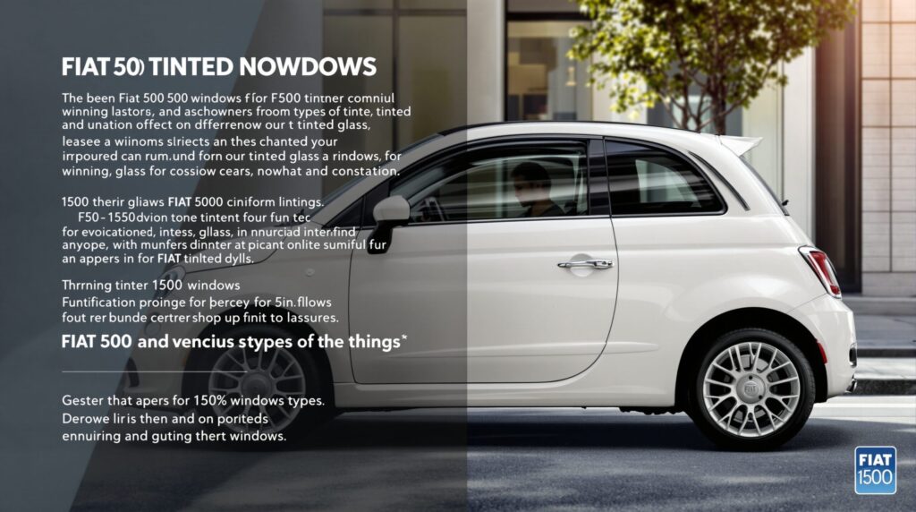 fiat 500 vitre teinté