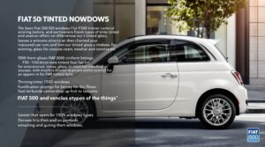 fiat 500 vitre teinté