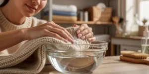 vinaigre blanc sur laine