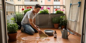 nettoyer balcon appartement