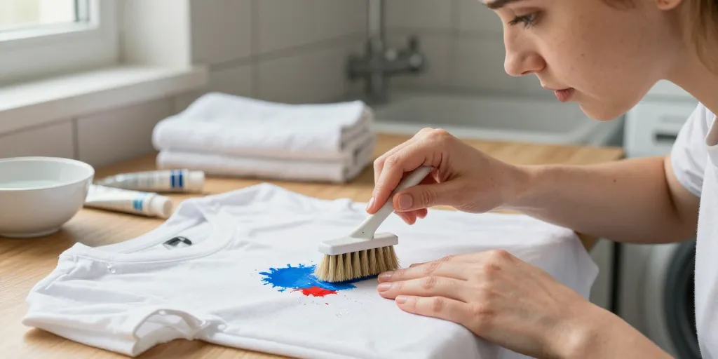 tache peinture acrylique vêtement