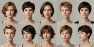 hyper stylée coupe courte femme moderne