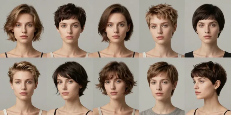 hyper stylée coupe courte femme moderne