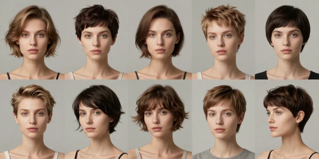 hyper stylée coupe courte femme moderne