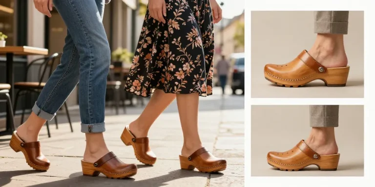 sabot en bois femme