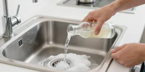deboucher evier bicarbonate de soude et vinaigre blanc