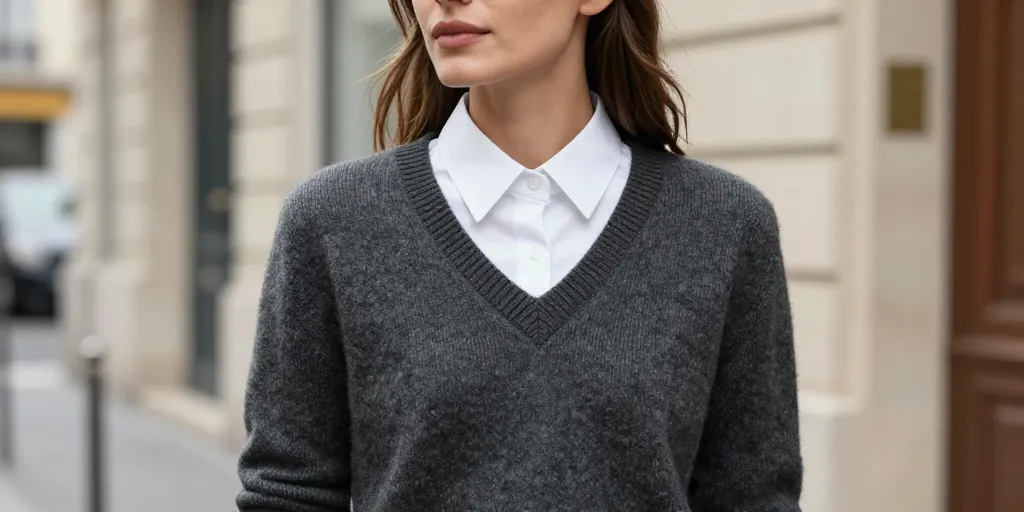 comment porter un pull col v femme