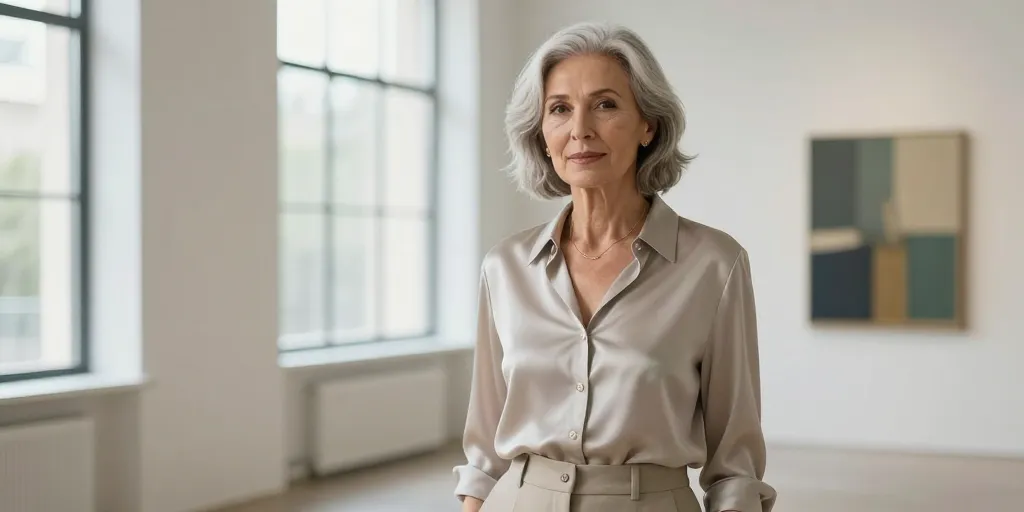 look moderne femme 70 ans