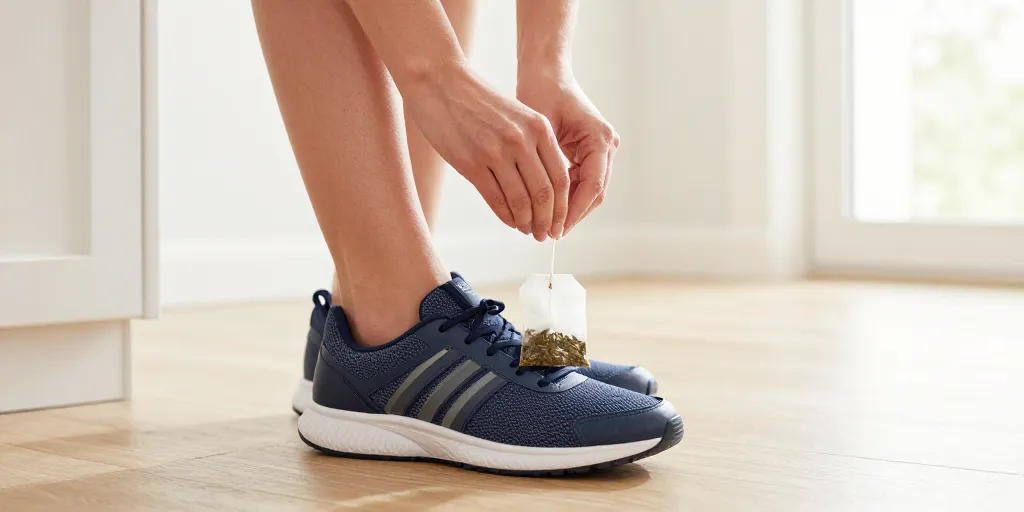 odeur chaussure sachet de the