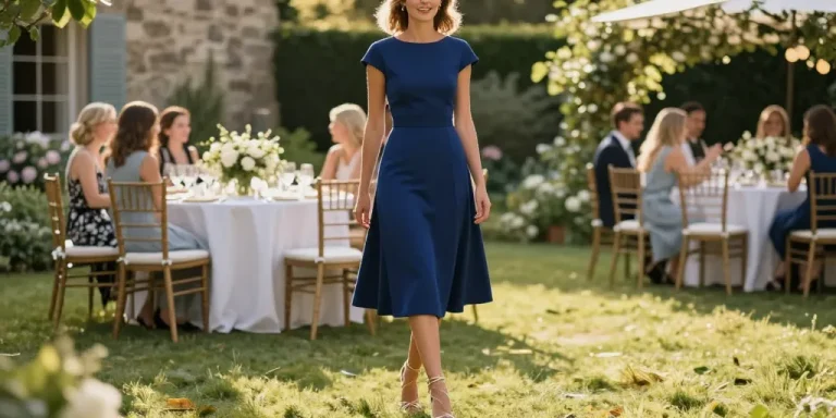 quelle chaussures avec robe bleu marine