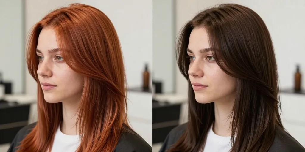 shampoing bleu anti roux avant apres
