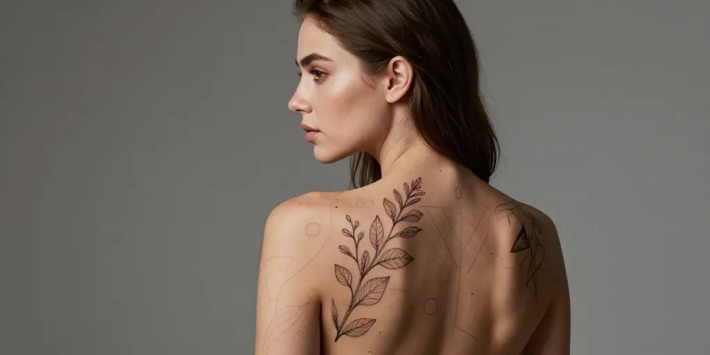 tatouage dos femme