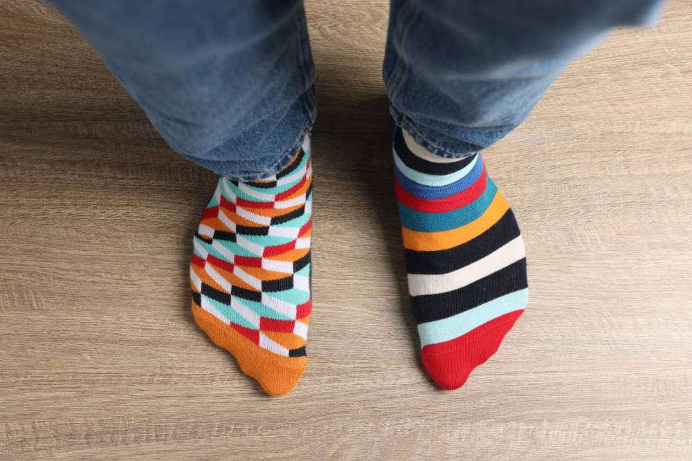 chaussettes colorées